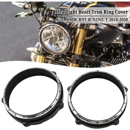 Headlight Bezel Trim Ring Cover For BMW R9T R NINE T RNINET Scrambler Pure /5 2014 2015-2020 Motorcycle Aluminum Headlamp Cover