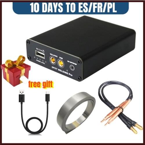 DIY Mini Spot Welder 5 Gears Spot Welding Machine Fast Charge Lithium Battery with Spot Welding Pen Nickel Sheet Charging Cable