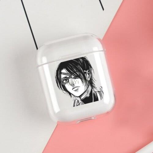 Hange Zoe Attack on Titan Soft TPU Case For Apple Airpods 1/2 Protective Cases Bluetooth Wireless Earphone Cover