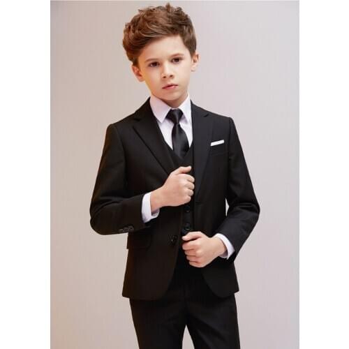 Flower Boys Wedding Suit School Kids Blazer Jacket Gentleman Formal Birthday Dress Children violin dance show Costume
