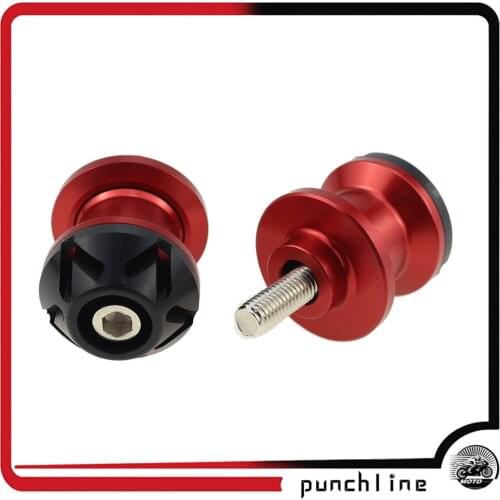 For SUZUKI GSX-R600 GSX-R750 GSX-R1000 GSX-R1100 GSX-R 600 GSX-R 750 1000 Motorcycle Swingarm Spools stand screws Slider 8MM