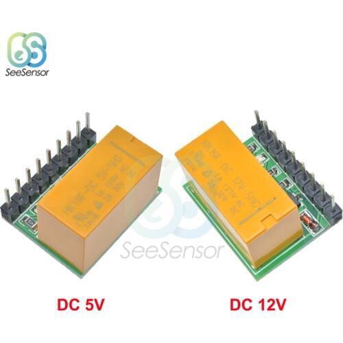 DR21A01 Mini DC 5V 12V 1 Channel DPDT Relay Module Polarity Reversal Switch Board for Arduino UNO