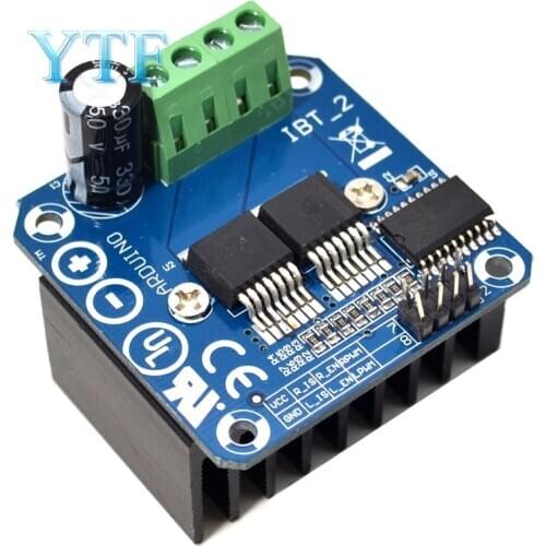 Double BTS7960/BTN7960 43A H-bridge High-power Motor Driver module/ diy smart car Current diagnostic
