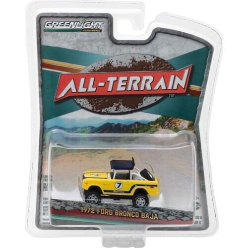 GreenLight 1:64 1972 FORD Bronco BAJA Alloy model car Metal toys for childen kids diecast gift