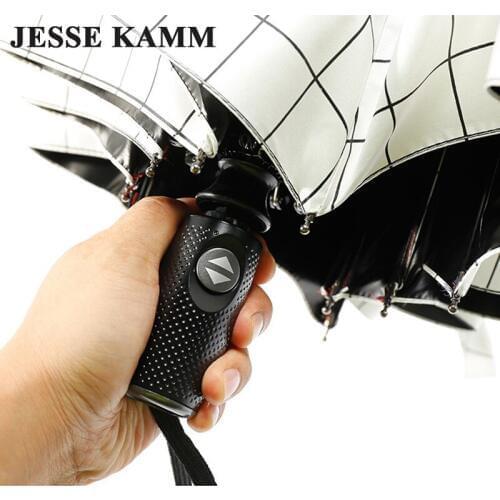 JESSEKAMM Fully Automatic Auto Open Auto Close Strong High Quality Windproof For Women Men Rain Umbrellas Fashion Free shipping
