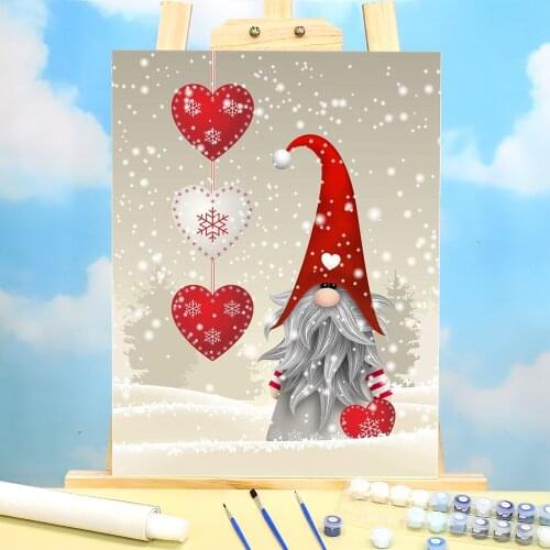 Christmas Snowman DIY Painting By Numbers Kit Oil Paints 50*70 Picture By Numbers Photo Wall Paintings For Wholesale