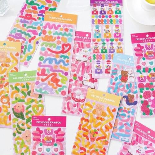 Ribbon Letter Stickers Glitter Alphabet Stickers Self Adhesive Stickers Decals For Scrabooking Greeting Card Birthday