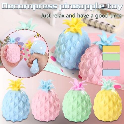 New Anti Stress Fun Soft Pineapple Ball Stress Reliever Toy Children Adult Fidget Squishy Antistress Creativity Sensory Toy Gift
