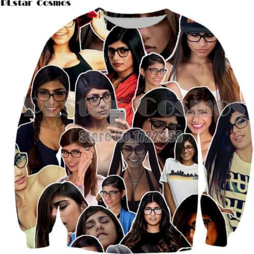 PLstar Cosmos New Fashion Women/Men 3d Funny Clothes AV Star Mia Khalifa Printing Spring Autumn Sweatshirt Hoodies Unisex