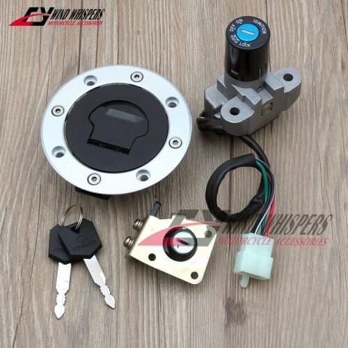 Motorcycle Ignition Switch Fuel Gas Cap Cover Seat Lock 2 Keys For Suzuki GSF250 74A GSF400 75A 77A 79A Bandit 250 400