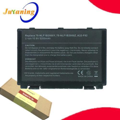 Juyaning Laptop battery for ASUS A41 F52 F82 K61 K70 K40 K40E K40N K40lN K50 K51 K60 P81 X5A X5E X70 A32-F82 A32-F52