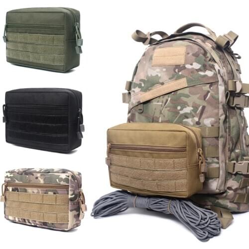 Outdoor Tactical Pouch EDC Nylon Molle Utility Organizer Pouch Toolkit Knife Pouch Storage Bag Waterproof Hunting Field Pouch
