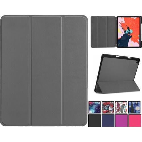 Cartoon Slim Case for Apple iPad Pro 12.9 2018 Cover Smart Auto Sleep Wake Up Stand PU For iPad Pro 12.9 2018 Pencil Cover