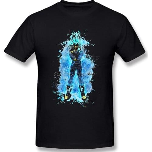 Vegeta God Homme Crewneck Fashion T-Shirt Final Fantasy Role-playing Game Men Cotton Tees Harajuku Streetwear