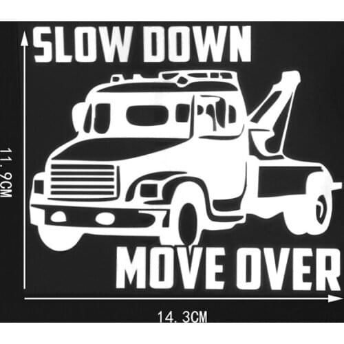 SLOW DOWN MOVE OVER Vinyl Car Sticker Decal Creative Accessories