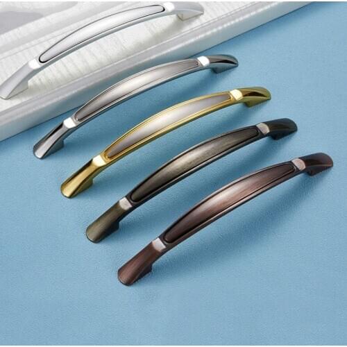 Vintage Bronze Handles Kitchen Cabinet Handles Solid Drawer Knobs Silver Cupboard Door Wardrobe Pulls Furniture Handle