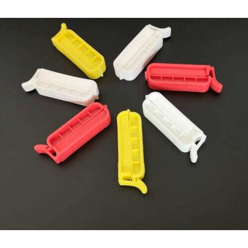 Free shipping 20pcs/lot Universal 40/60/80mm Plastic Dialysis tubing closures clamps for laboratory