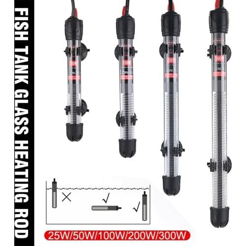 1pc 25-300W Aquarium Heater Submersibles Fish Tank Thermostats For Fish Tank Supplies