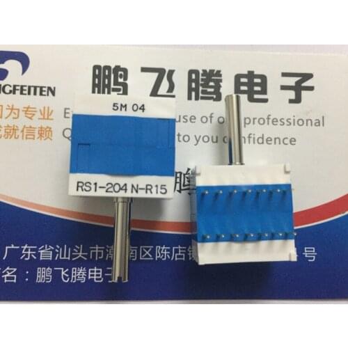 1PCS Japan COPAL RS1-204N-R15 rotary encoder 4-speed band switch double 14-foot horizontal