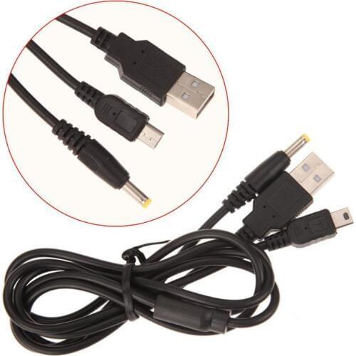 1.2m 2 in 1 USB Data Data Transfer Sync Charge Cable Cord Wire for Sony PSP 2000 3000 Smart Devices