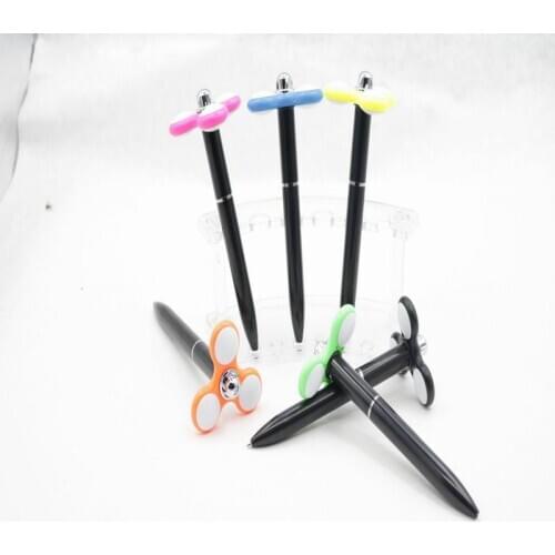 200pcs Cross Border Hot Selling Creative Stationery Gift, Rotating Top Ballpoint Pen, Relaxation Pen, Fidget Spinner Pen