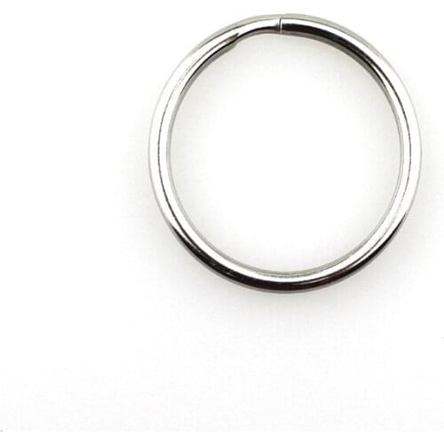 38x2.5mm 304 Stainless Steel Key Ring (100pcs/lot)