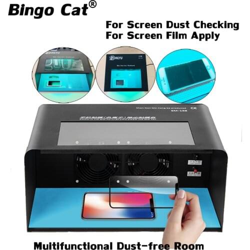 Fonlyu Anti Dust Checking Workbench Dust-free Working Adjustable Wind Clean Room For Phone Repair Screen Refurbish Apply Film