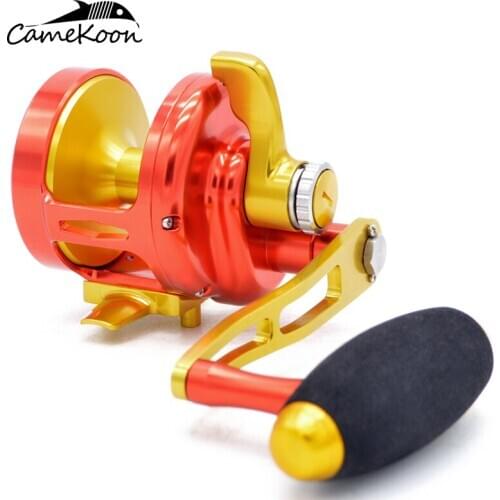 CAMEKOON Deep Sea Trolling Reel 25KG Max Drag Powerful Saltwater Lever Drag Fishing Fishing Reel