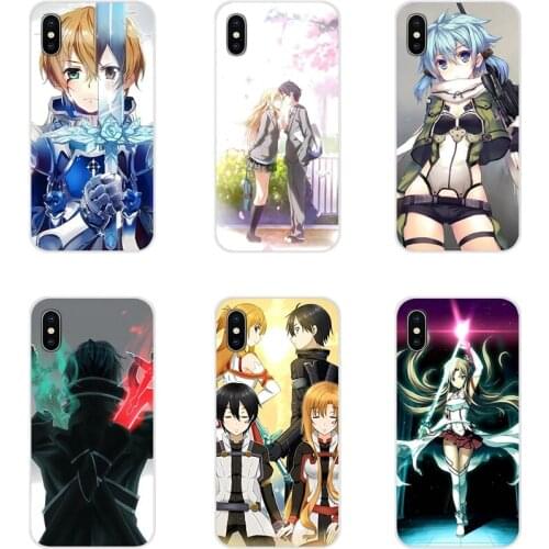 For Huawei Nova 2 3 2i 3i Y6 Y7 Y9 Prime Pro GR3 GR5 2017 2018 2019 Y5II Y6II TPU Transparent Shell Case Sword art online Kirito