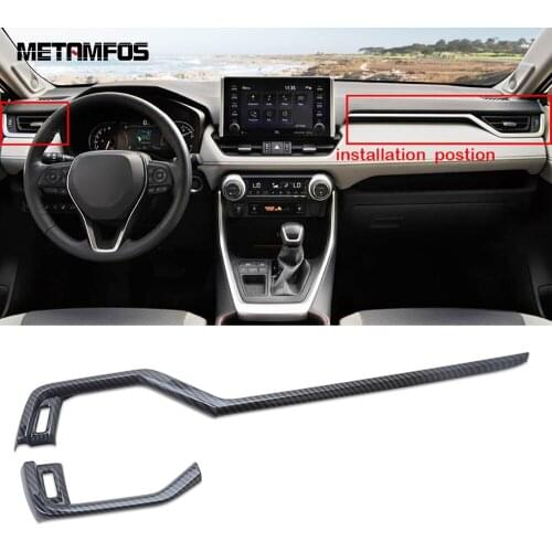 For Toyota Rav4 Rav 4 2019-2021 Side Front Air Condition Flow Vent Outlet Cover Trim Sticker Interior Accessories Car Styling