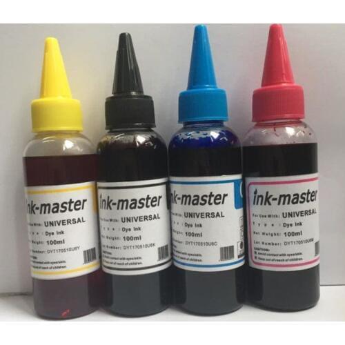 Einkshop GI-490 Refill Dye Ink For Canon GI490 GI 490 PIXMA G1400 G2400 G3400 G1000 G2000 G3000 Printer Cartridge Ink