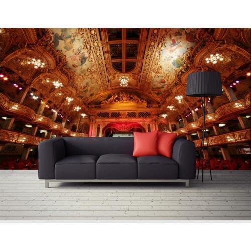 Customized 3d wallpaper 3d tv wallpaper murals Open hole 3 d space background color stereoscopic mural wall church wallpaper