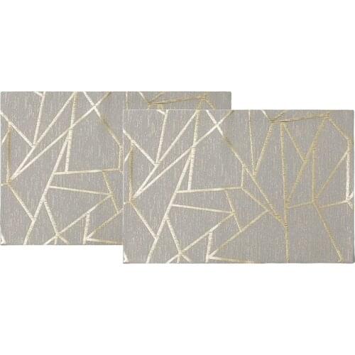 Cloth Placemats for Dining Table Woven Cotton Fabric Beautiful Design Place Mats Durable Table Mats Patio