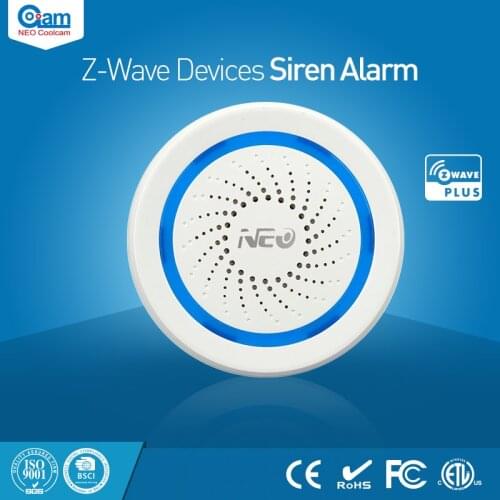 NAS-AB02Z Smart Home Z-Wave USB Siren Alarm Sensor Compatible with 300 series and 500 series Home Automation Alarm Sensor