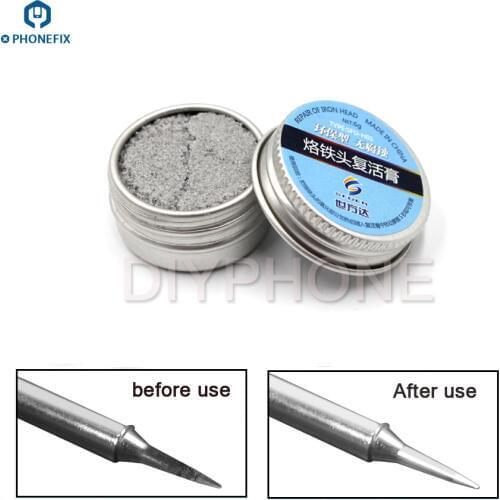 PHONEFIX Soldering iron Head Resurrection Refresher Clean Paste for Oxide Solder Iron Tip Resurrection Soldering Repair Tools