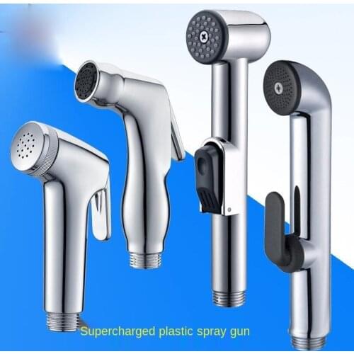 ABS Spray Gun, Female Spray Gun Bidet Pressurized Nozzle with Switch, Plastic Shower Shower Head Portable Toilet Toilet Bidet