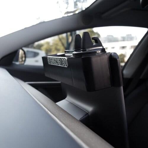 For Tesla MODEL3 Accessories LCD Screen Storage Box ABS Storage Box Multi-function Storage Box Hidden Stowing Tidying