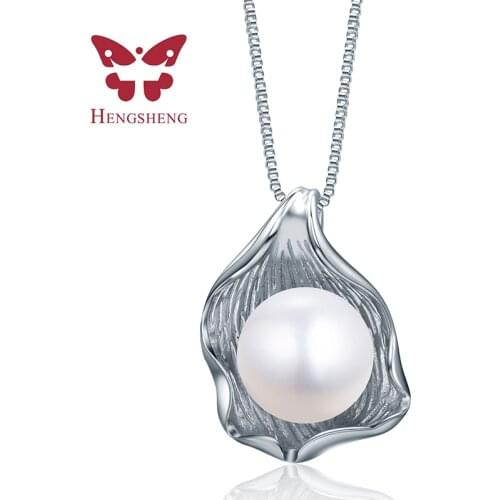 Fashion pearl jewelry pendants, elegant women necklace with big 10-11mm real natural freshwater pearl pendants 45cm chain 2021