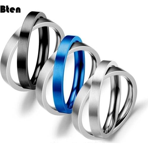 Bten New Hot Sales Unique Shaped Woman Wedding Party Bands Classical Gold Colour Cocktail Rings For Womens Fashion Jewellery