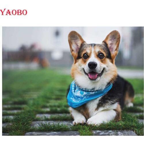 Pet photo custom diamond painting Welsh Corgi Dog 5d diy Diamond Embroidery Cross Stitch Rhinestone mosaic painting,Wall decor