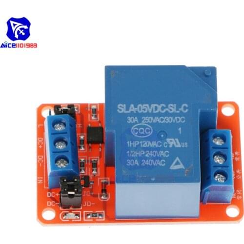 DC 5V/12V/24V 30A 1 Channel Relay Module with Optocoupler High Low Level Trigger for Arduino Raspberry Pi DSP AVR PIC ARM