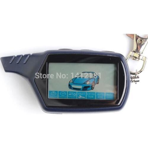 10 PCS/lot Russian Engine Start Keychain B9 LCD Remote Control Key For 10PCS 2 way Car Alarm Starline B9 Twage KGB FX-7 FX7 FX 7