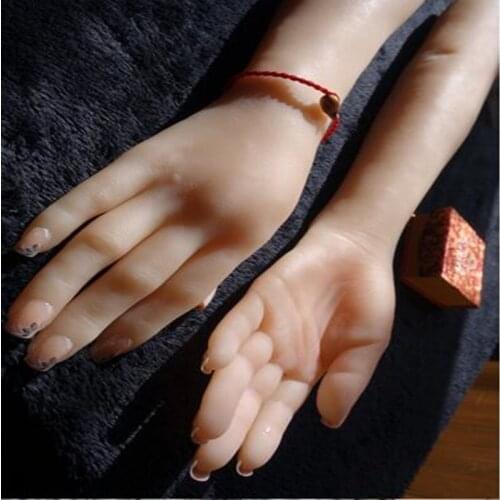 56Cm High quality real hand mannequin body Manicure props jewelry model Masturbation Halloween Woman finger sex doll 1PC C737