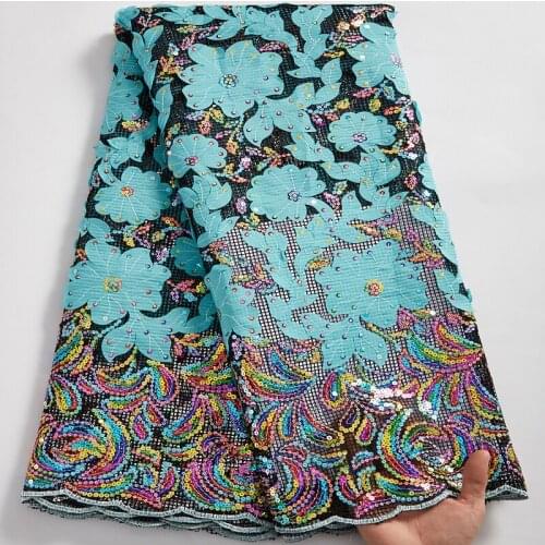 African Guipur Lace Fabric 2021 Lace Latext Guipure Cord Sewing Sequins Embroifery Fabrics Wedding Dresses For Womem Party A2569