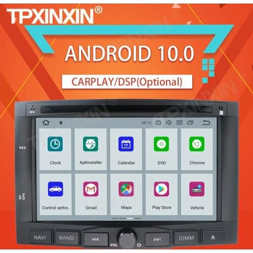 4+64G For Peugeot 3008 5008 2009-2014 Android10.0 Auto Tape Recorder Multimedia Audio Video Player GPS Navigation Head Unit DSP