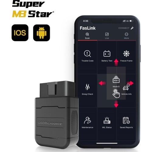 Bluetooth ELM327 V1.5 for Android iPhone PIC18F25K80 Chipset FasLink X OBDResource P01 Car Engine Fault Code Reader