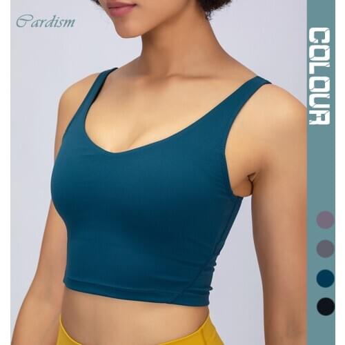 Cardism Womens Underwear Sports Yoga Bra Seamless Fitness Crop Top 2020 Push Up Gym Sport Bra Women Bralette Top Female