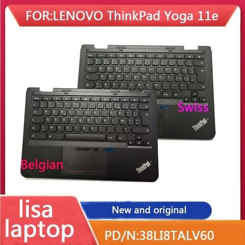 For Lenovo ThinkPad YOGA 11e Palm Pad Keyboard Touchpad Belgium / Switzerland / 38LI8TALV40 / 38LI8TALV60 Black Brand New