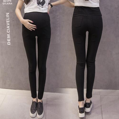 Pregnant women stretch pants autumn leggings stomach lift pants feet pregnant women pants autumn and winter wear