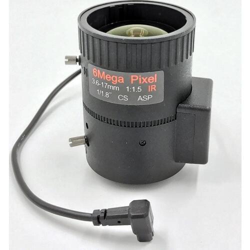 F1.5 1/1.8" DC AUTO IRIS Varifocal 3.6-17mm 6.0mp cctv camera lens for video surveillance kit Smart security SL-3617A6MP